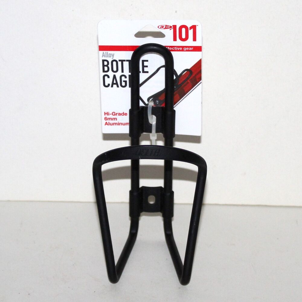 Bicycle Bottle Cage Holder Delta Cycle 101 black aluminum NEW
